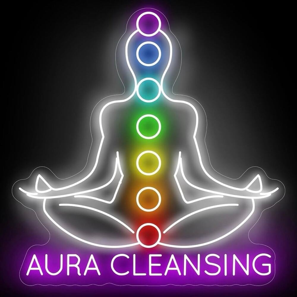 Aura Cleansing Neon Sign Night Light Room Wall Decoration